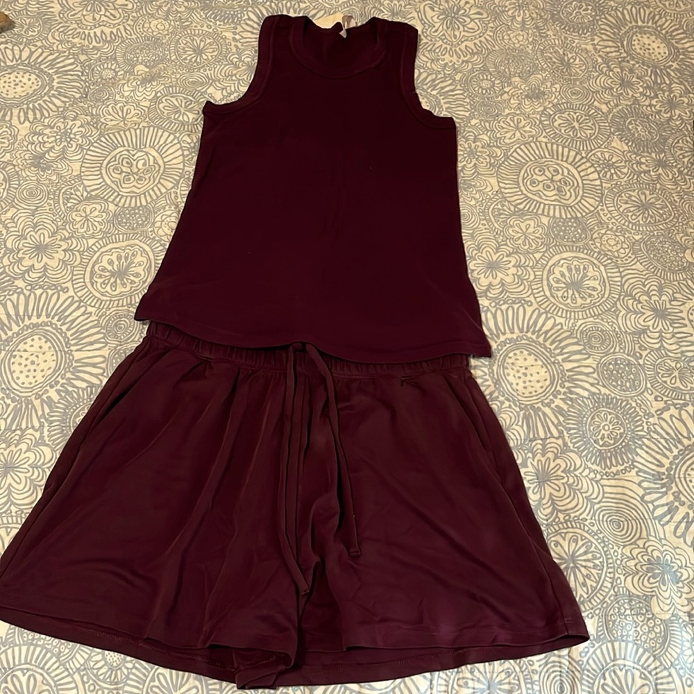 Fabletics Shorts and Racerback Top NEW